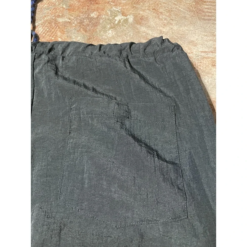 Vintage Express Surfs Edge Black/Blue Pants‎ Sz S Retro 80's